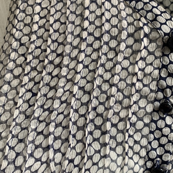 KENAR sheer silk blouse- size Medium - Picture 6 of 8